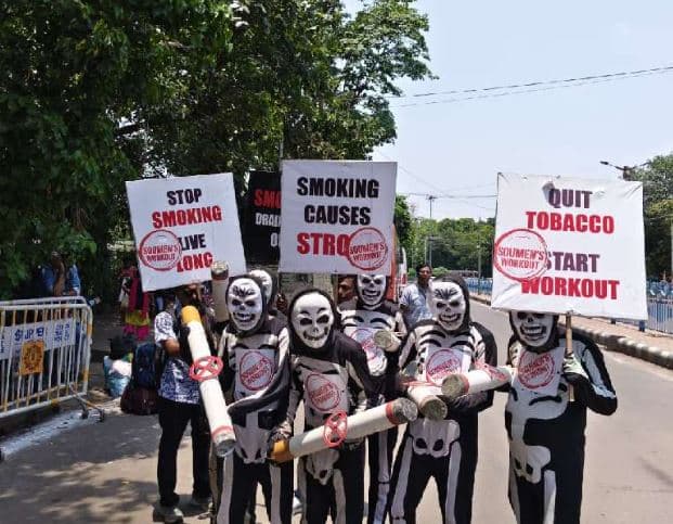 Kolkatans rally against smoking and tobacco use on World No Tobacco Day