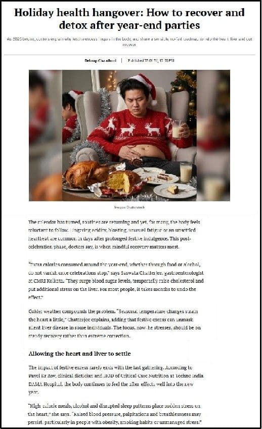 Holiday health hangover: How to recover and detox after year-end parties