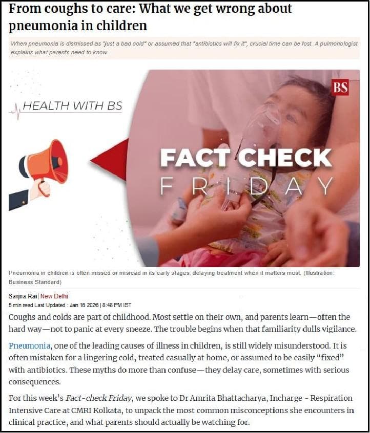 From coughs to care: What we get wrong about pneumonia in children