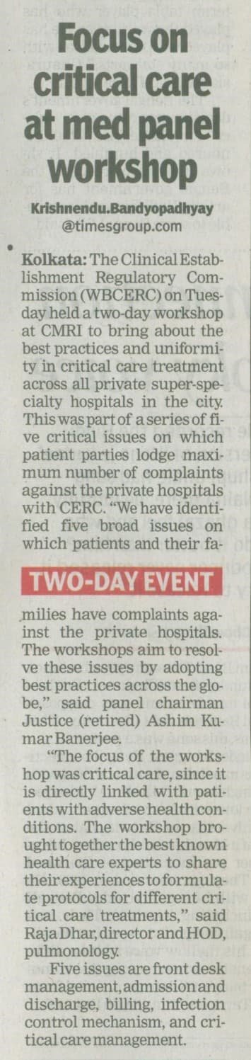 Focus on critical care at med panel workshop - Times Group News