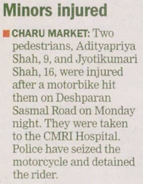 Minors Injured