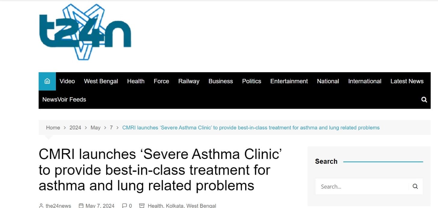 CMRI launches ‘Severe Asthma Clinic’ to provide best-in-class treatment for asthma and lung related problems