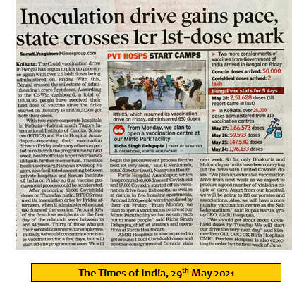 Inoculation Drive Gains pace,State Crosses 1cr ,1st-done mark